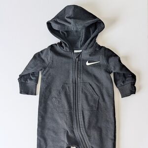 Nike Black Hooded Baby One Piece